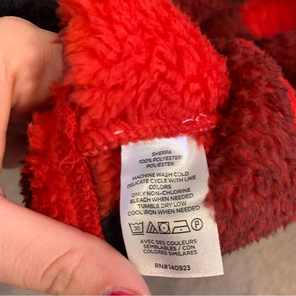 The Loft | NWT Petite Buffalo Plaid Mock Neck Sherpa Top XS - Picture 8 of 8